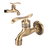 Llave Para Lavabo Baño Grifo Monomando Tipo Vintage De Cobre