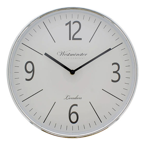 Reloj De Pared Blanco 50cm