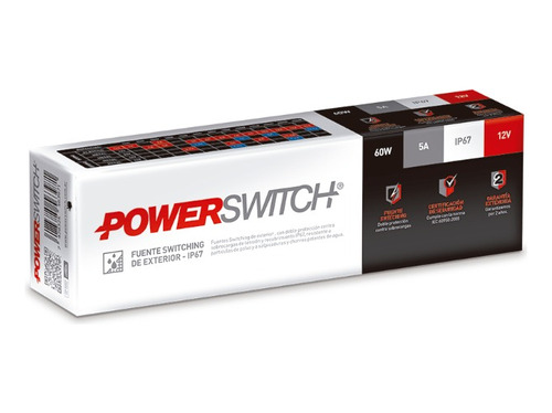 Fuente Powerswitch Exterior 60w 12v 5a Ip67