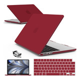 Funda Hard Case Para Macbook Air M2 13 Pulgadas Bordo