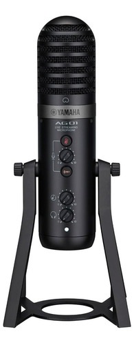 Micrófono Usb Yamaha Ag01 Con Mixer Integrada Negro
