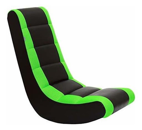 Sillón Gamer Juvenil Racing Listas Negras/verdes