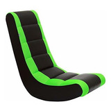 Sillón Gamer Juvenil Racing Listas Negras/verdes