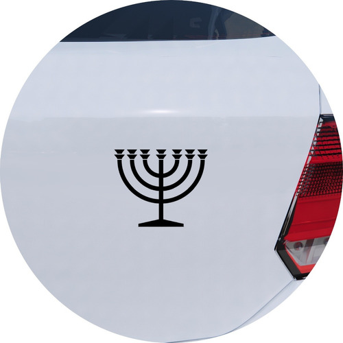 Adesivo Carro Moto Vidro Candelabro Menorah Judaico