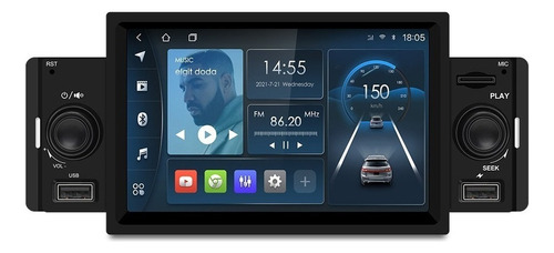 1 Din Auto Estéreo Universal Radio Android 10 Carplay Wifi