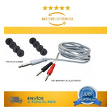 4 Cables Y 8 Electrodos 5 Cm Diámetro - Electroestimulador