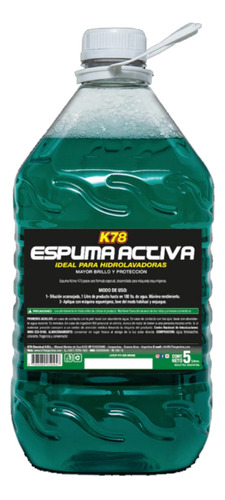 Espuma Activa Lava Auto Hidrolavadora K78 5 Lts Ph Neutro