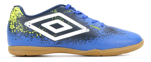 Chuteira Futsal Umbro Cosmic Jr U07fb090 327 Azul/branco