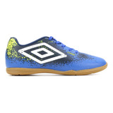 Chuteira Futsal Umbro Cosmic Jr U07fb090 327 Azul/branco