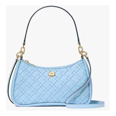 Kate Spade Kayla Kl026 Bolso Hombro Cuero Azul Kayla Woven | MercadoLibre