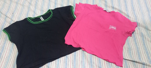 Remera Lote X2 Top Mujer Talle 1