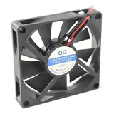 Cooler Fan 120mm 2400rpm Doble Molex Buje Ideal Rig Mineria Led Negro