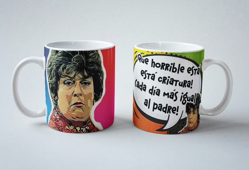 Taza De Ceramica Personalizada Esperando A La Carroza 