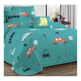 Cubrecama Quilt Infantil Liviano 1.5 Pza +funda 50x70 Niño