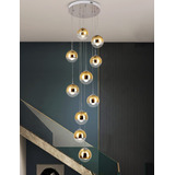 Moderna Lámpara De Araña De Escalera En Espiral Simple De
