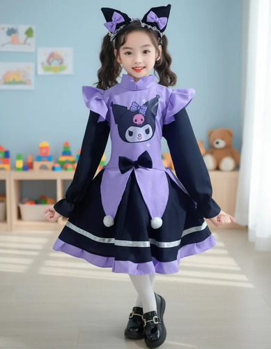 Vestido Disfraz De Kuromy Amigos De Kitty Con Diadema | Envío gratis