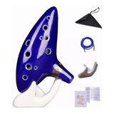 Ocarina 12 Hoyos Cerámica Clásica Mayor Alta Calidad Regalo