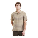 Polera Hombre Polo Rib Collar Slim Fit Café Dockers