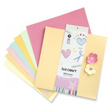 Papel Scrapbooking 35 Hojas Colores Surtidos 30x30cm 160 Gr