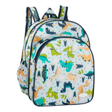 Bolsa Mochila Passeio Maternidade Dinossauro Menino Azul