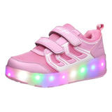 Patins Led Com 2 Rodas Removíveis Para Adolescentes/meninas/