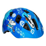 Capacete Infantil Bike Garra7 Azul Cotoveleira E Joelheira M