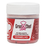 Pó Brilhante P/decoração Vermelho Gran Chef Star 3g 