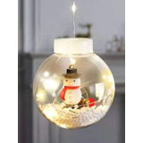 Cortina Esfera Luces Led Trasparentes Navidad 6965