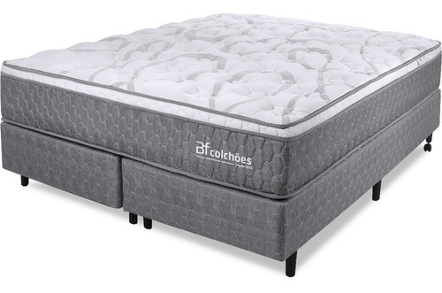 Bf Colchões Cama Box King Colchão Mola Ensacada E Pillow Top 193x203cm