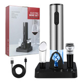 Juego De Abrebotellas De Vino Eléctrico, Plateado, Automátic