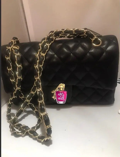 Bolsa Shoulder Bag Caviar Mujer Tipo Cuero Dorado