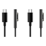 2 Cables Carga Para Surface Connect A Usb C Compatibles C -a