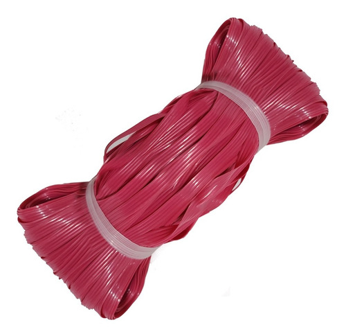 5 Kg Plastico Toquilla Cinta Cintilla Plana Tejer Rosa Bolsa