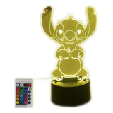 Figura De Anime 3d Night Light De Lilo Y Stitch Merch