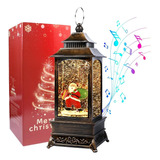 Adorno Navidad Lámpara Led Santa Claus Farol Musical Decorat