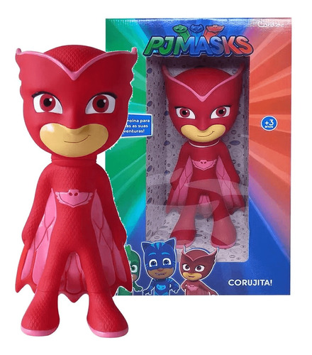 Boneco Vinil Pj Masks Corujita Ninja 40cm Candide