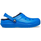 Crocs Crocband Lined Clog C/piel Corderito Azul Niños 2106