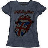 The Rolling Stones Carbón Classic Rock Blusa Dama Rott Wear 