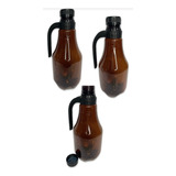 Botellón Plástico Growler 2l Ambar Jabón Liquido Bebidas X12
