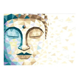 Canvas | Mega Cuadro Decorativo | Buda Moderno | 60x40 Color Beige