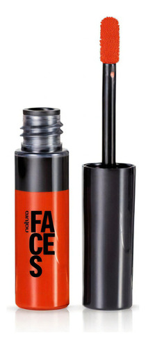 Lápiz Labial Mate De Larga Duración Faces Natura, 12 Horas, Color Naranja Verano