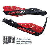 Par Protetor Mão Nxr125 Circuit Fenix Carbon Preto Vermelho