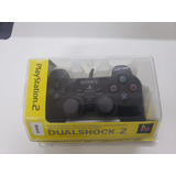 Controle Joystick Sony Playstation Dualshock 2 Black Lacrado