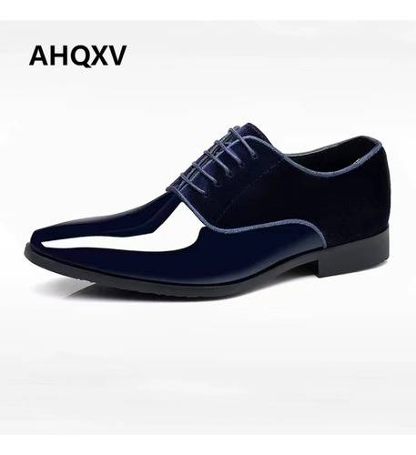 Zapatos De Cuero Británicos De Negocios Formales Para Hombre