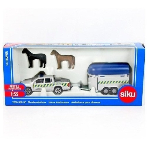 Volkswagen Amarok Ambulancia Para Caballos - 1/55 Siku 2310