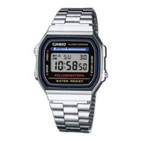 Reloj Casio Vintage A168 Plateado 100% Original Envio Full