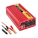 Inversor De Coche 1500w 12v/110v60hz  Dual Usb, Us Enchufe