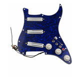 Protector De Guitarra Blue Pearl, Pastilla Blanca Precablead