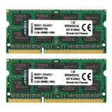 Memória Notebook Kingston 2x 4gb = 8gb Ddr3 1066mhz Kvr1066