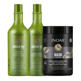  Kit Inoar Argan Oil Tratamento Profissional Kit Argan+mask